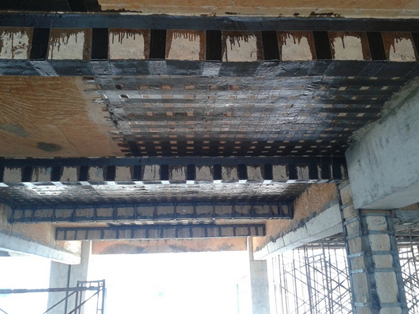 城阳区旧厂房宿舍加固工程施工中